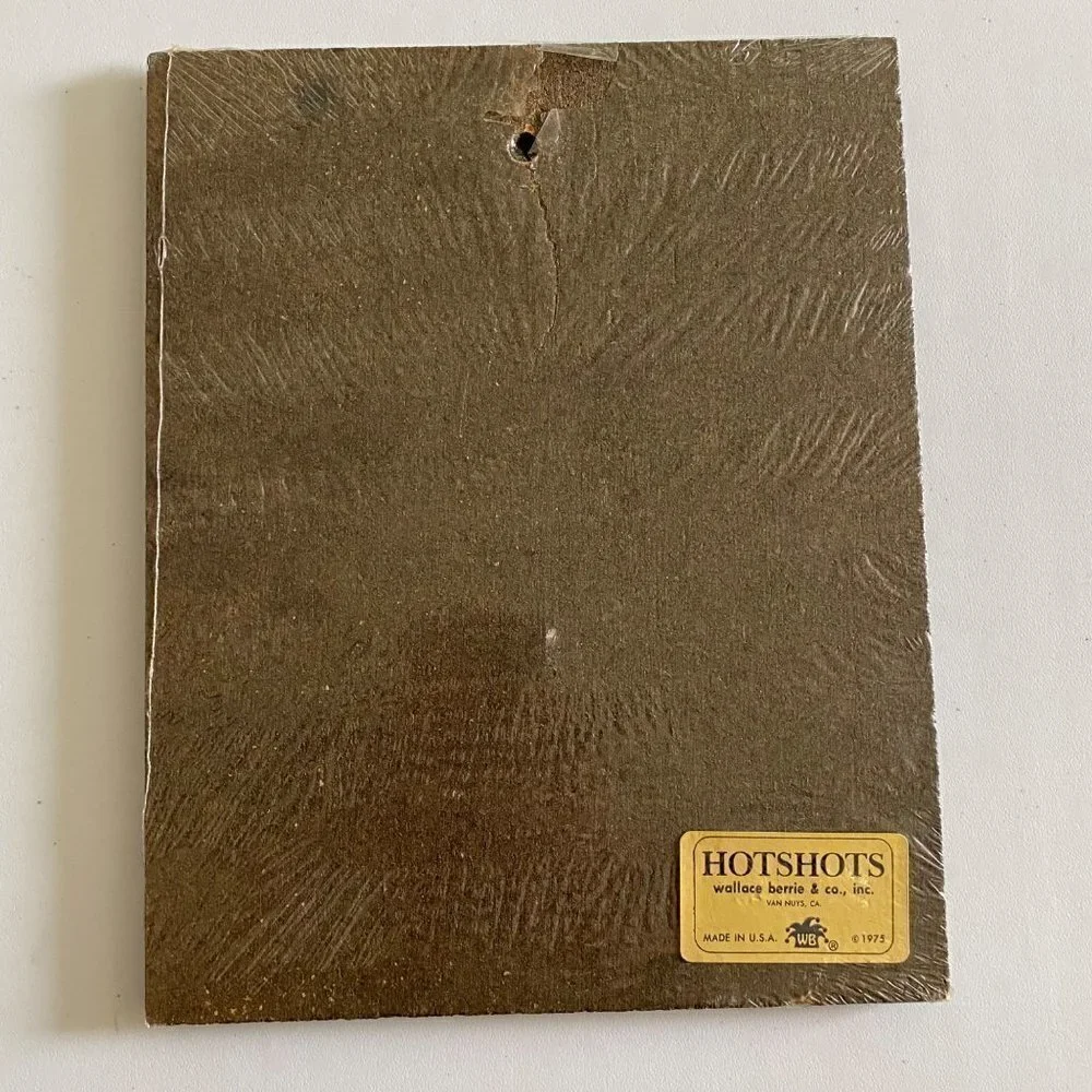 Vintage 1975 Wallace Berrie Hotshots Wood Wall Hanging Plaque The Morning After